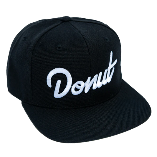 Donut Snapback Hat - Black