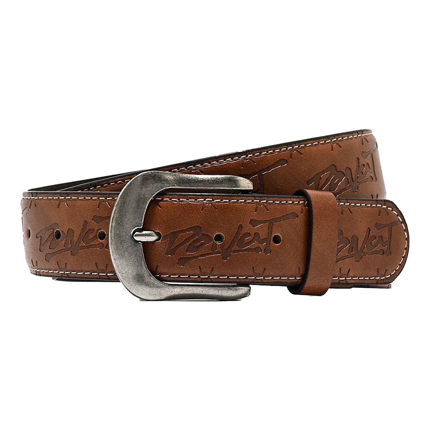 Donut Faux Leather Brown Belt
