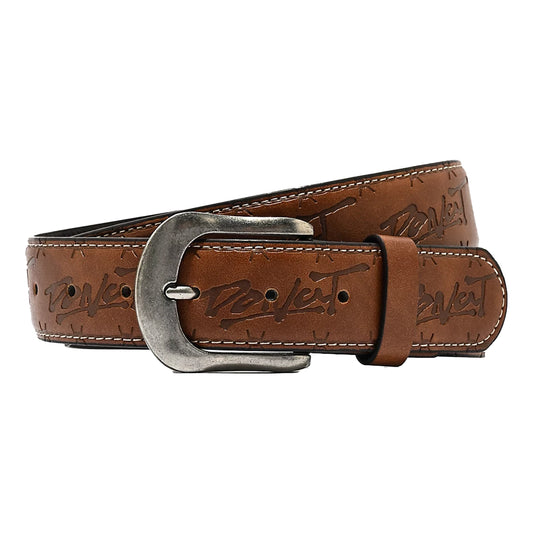 Donut Faux Leather Brown Belt