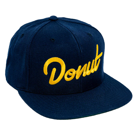 Donut Snapback Hat Navy