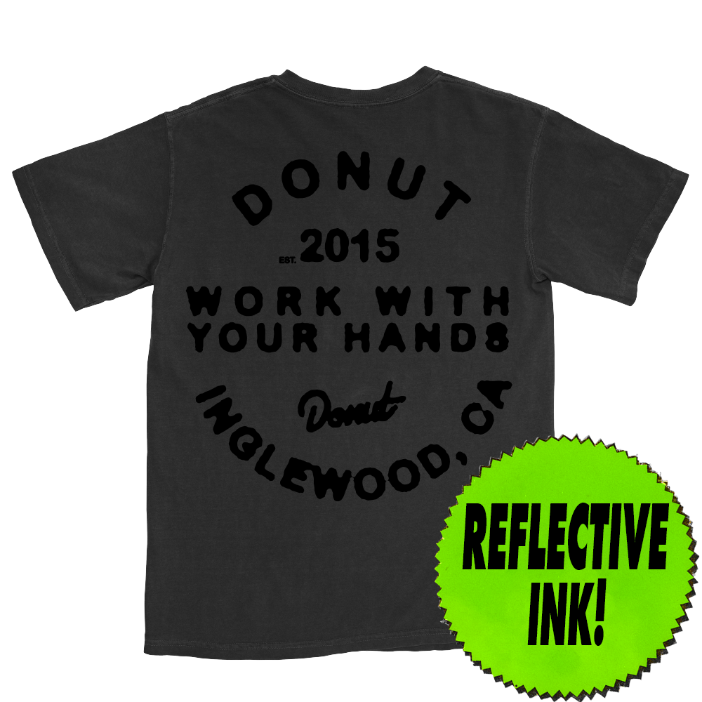 DARK MODE WORK WITH YOUR HANDS TEE Back