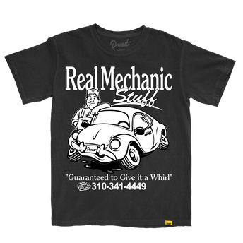 Real Mechanic Stuff Give It A Whirl T-Shirt - Black