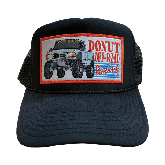 DONUT OFF ROAD RACING TRUCKER HAT Front
