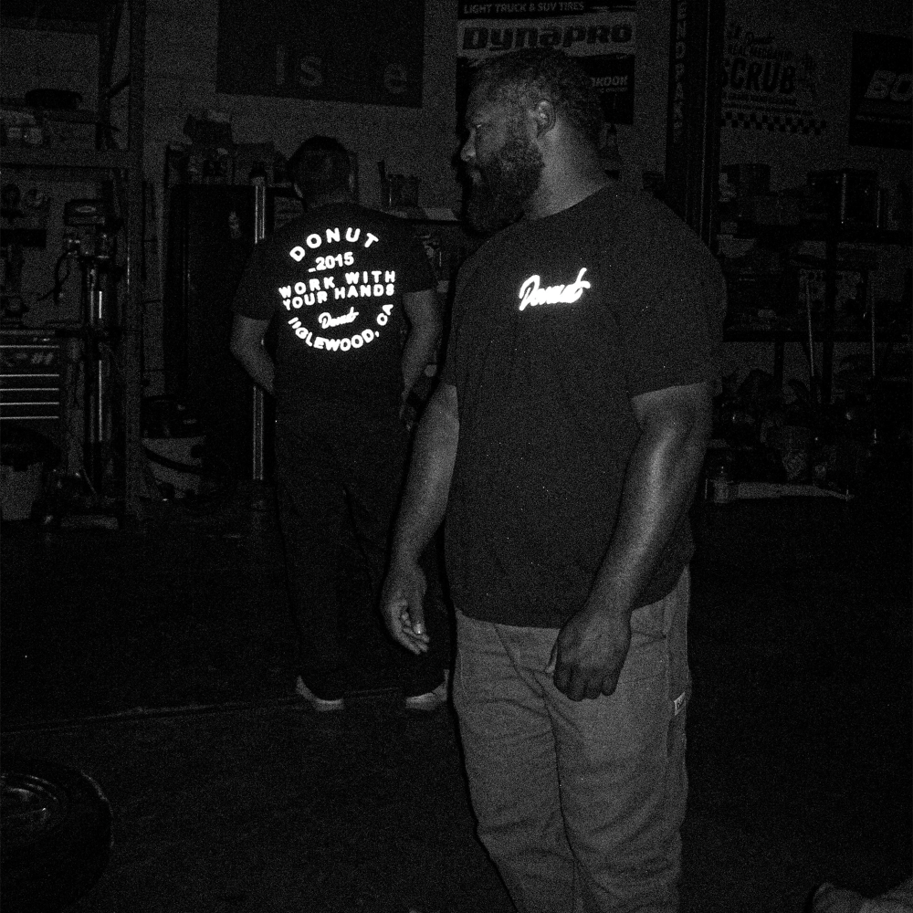 DARK MODE WORK WITH YOUR HANDS TEE In Use 3