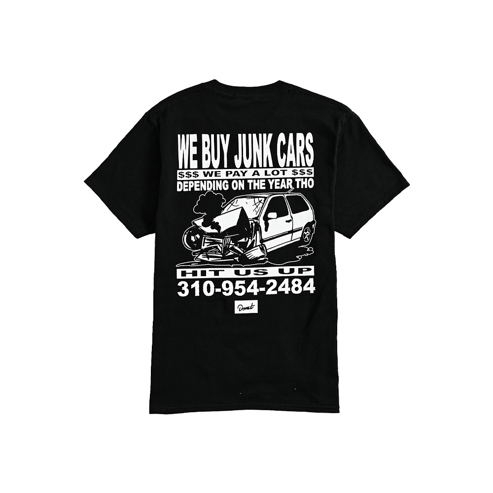 Youth Junk Car T-Shirt - Black Back