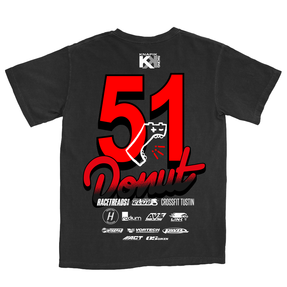 KNAPIK RACING 2024 TEAM T-SHIRT BACK