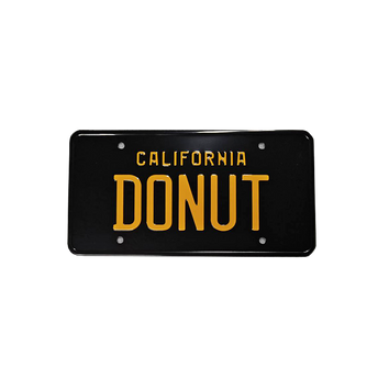 Donut License Plates