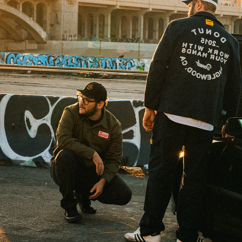 DONUT RACING USA LONG SLEEVE WORK SHIRT In Use 2