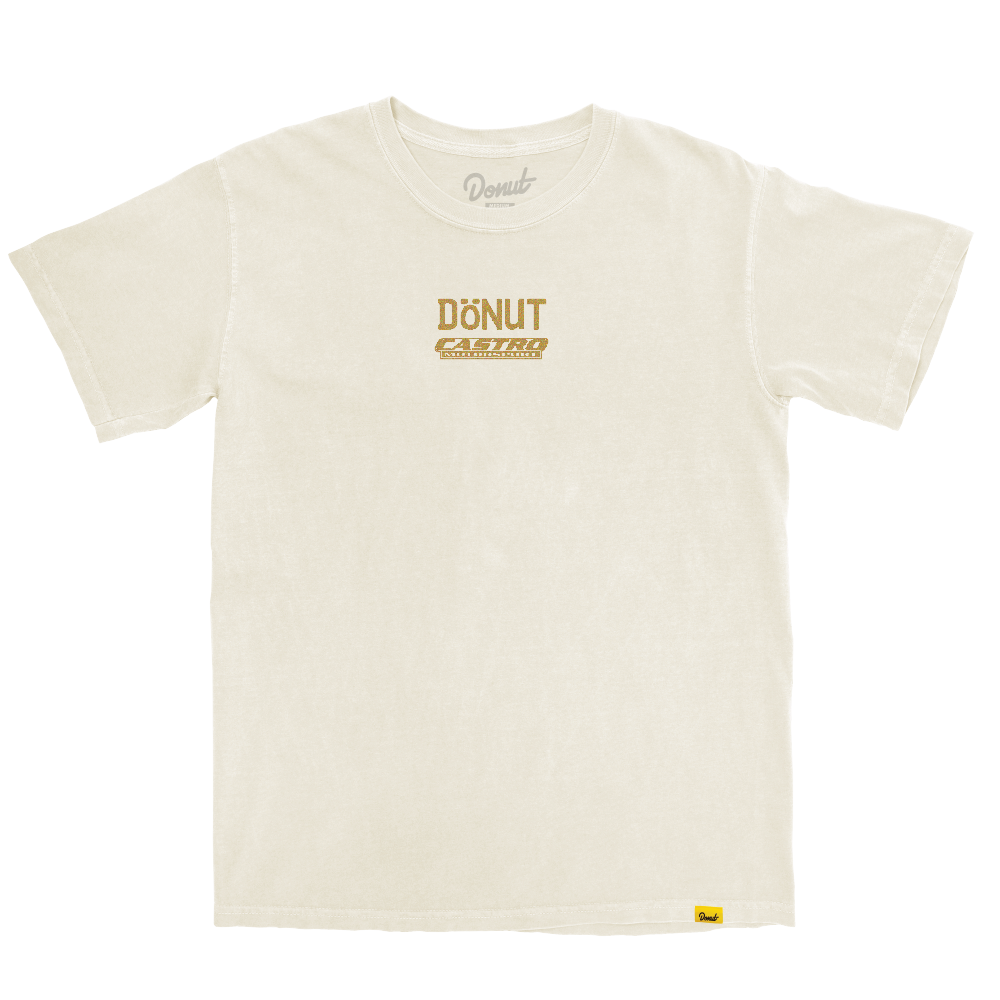 DONUT X CASTRO TEE - Natural front