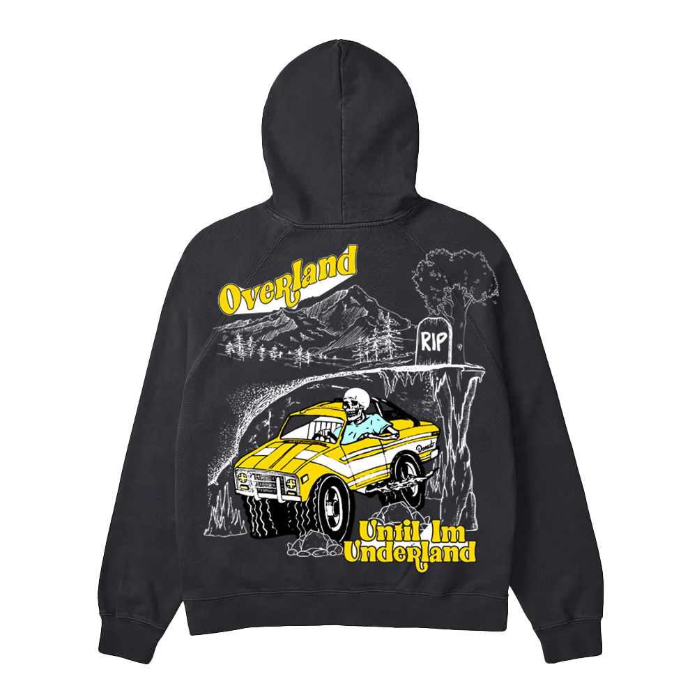 Overland Until I'm Underland Heavyweight Hoodie Back