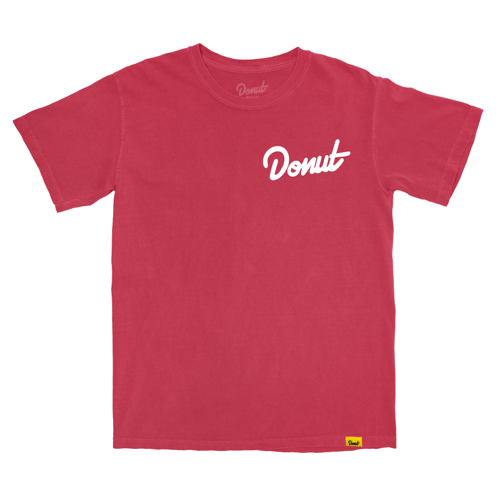 Donut T-Shirt - Red (Wildfire Relief Benefit) Front Image