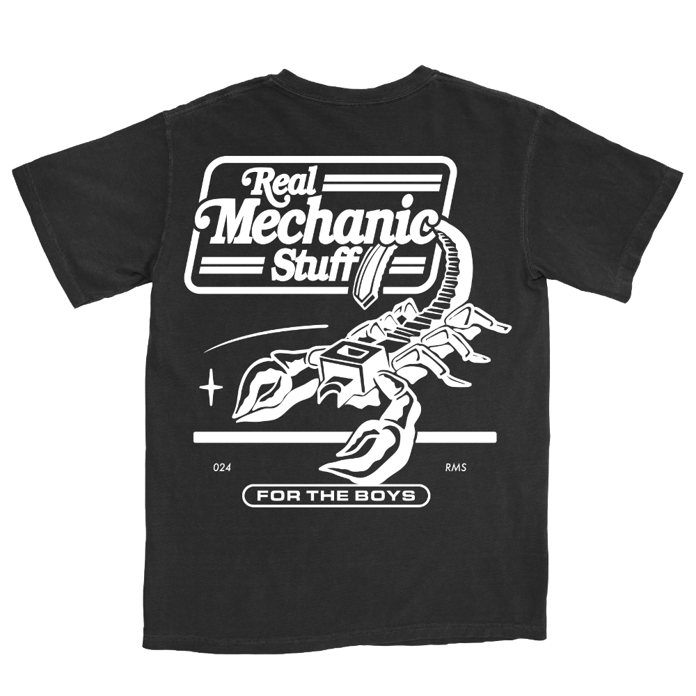 Real Mechanic Stuff Scorpion Tee Back