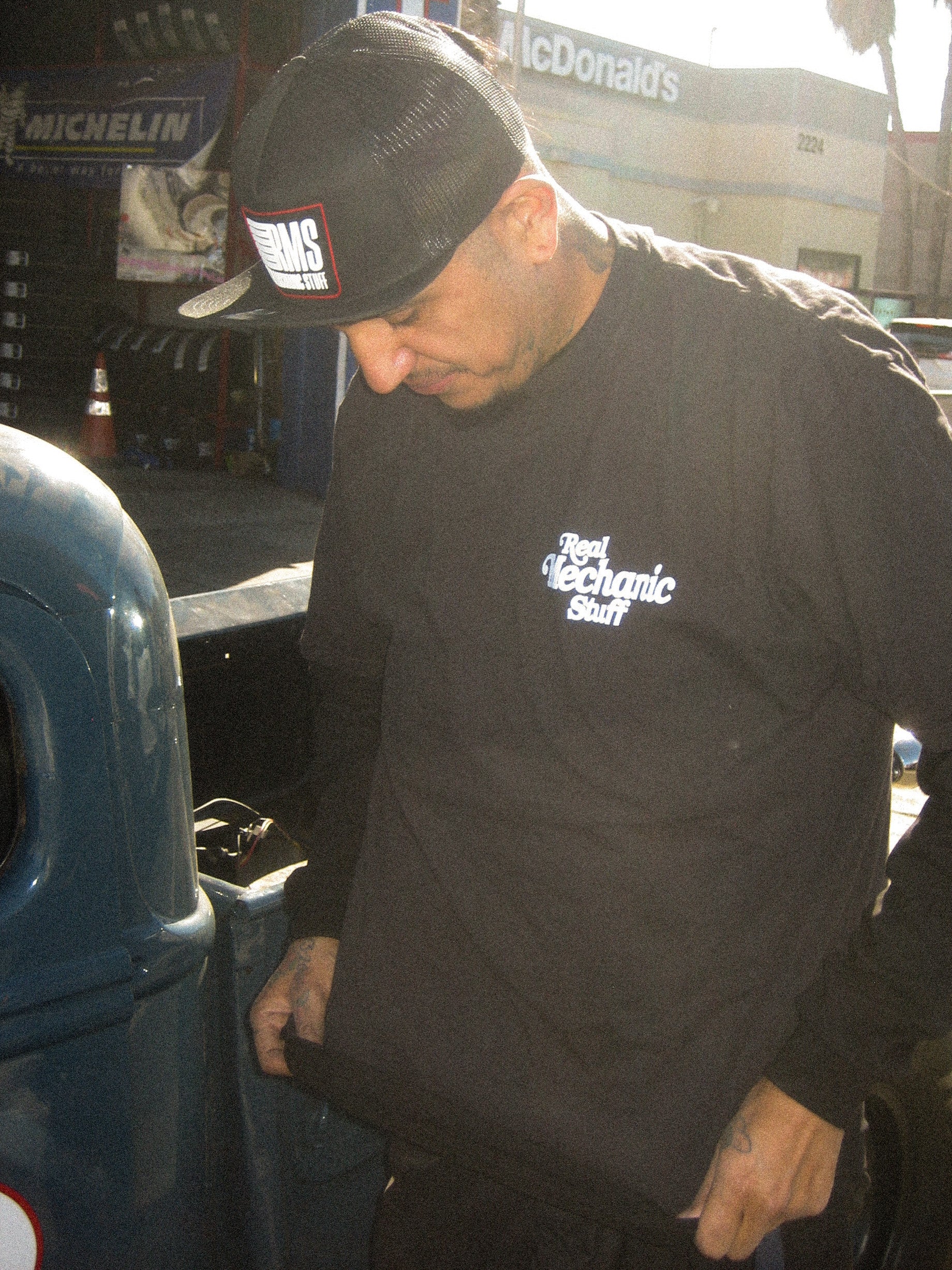 Real Mechanic Stuff Scorpion Tee Model Front