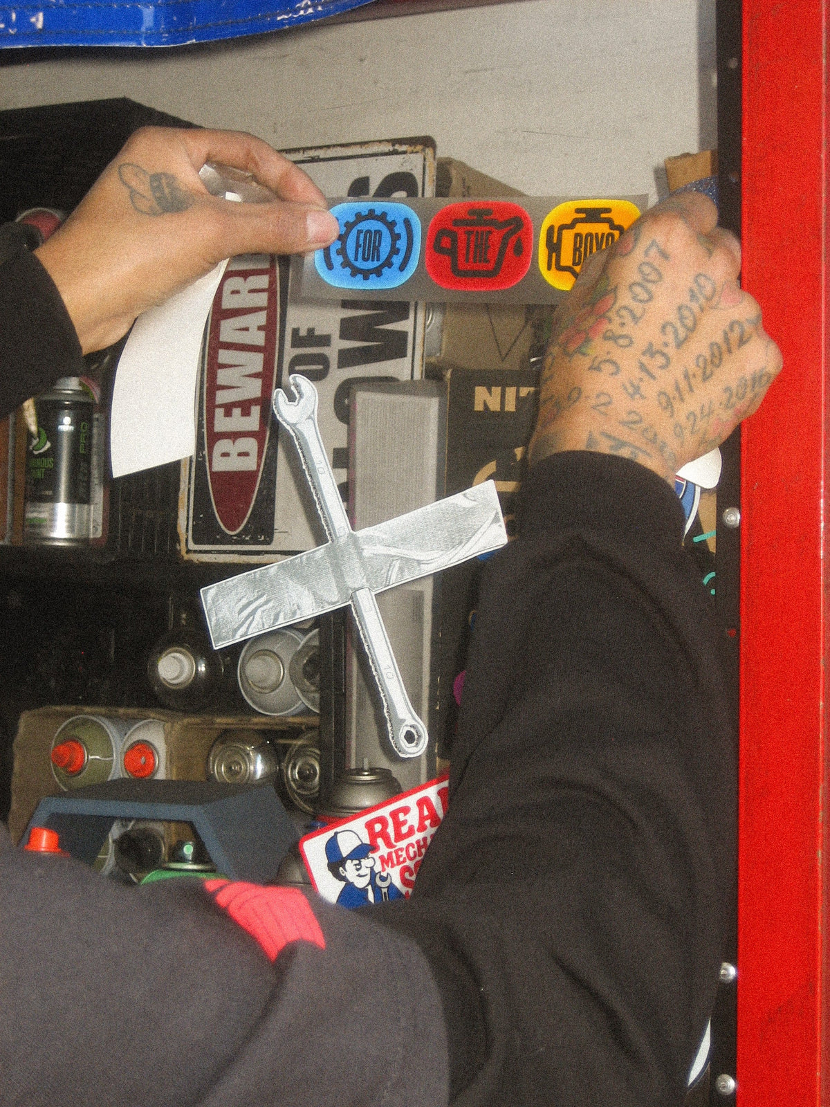 Real Mechanic Stuff Sticker Pack Action 2