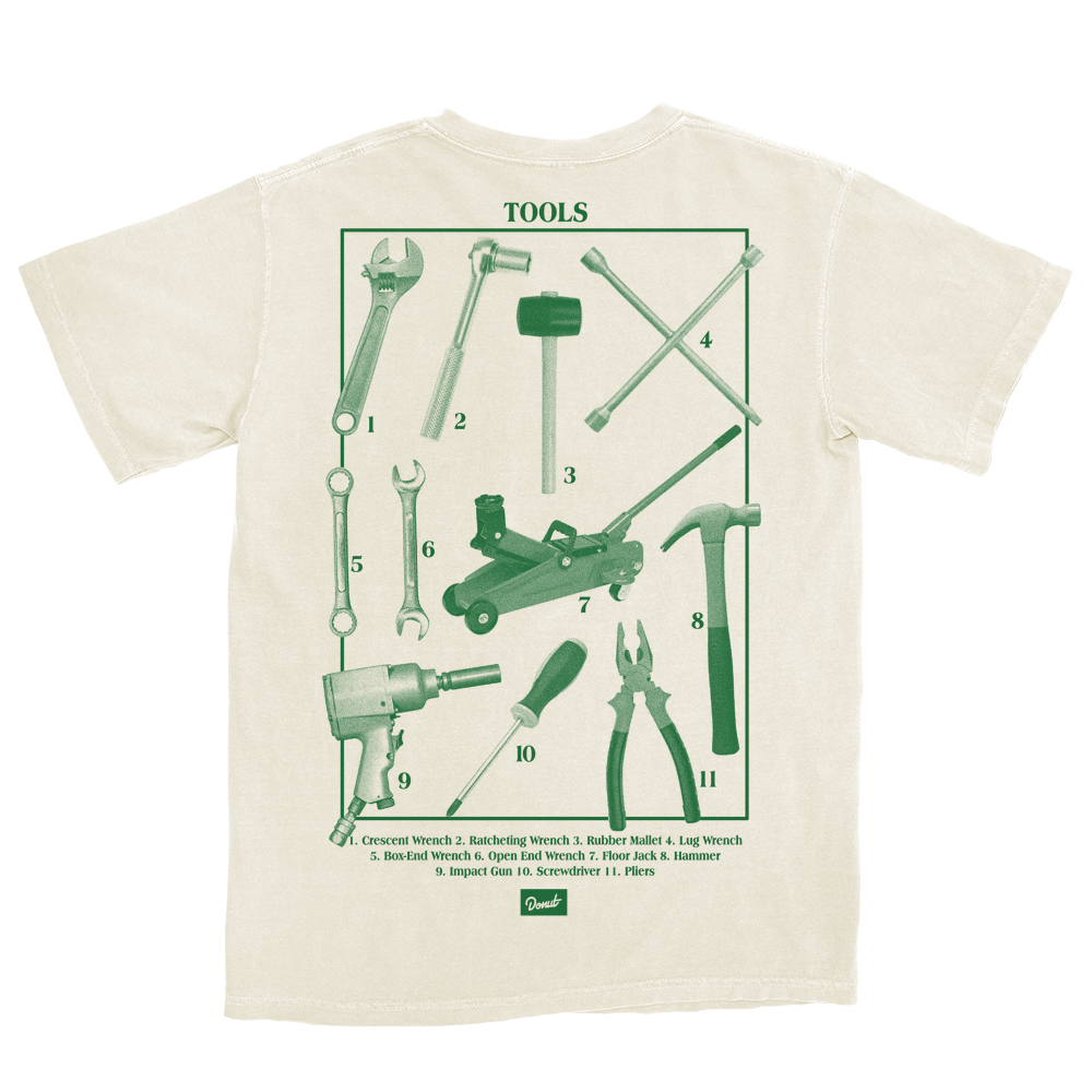 Tools T-Shirt - Natural Back