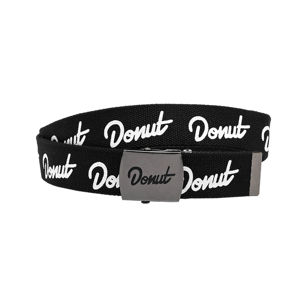 Donut Logo Black Web Belt