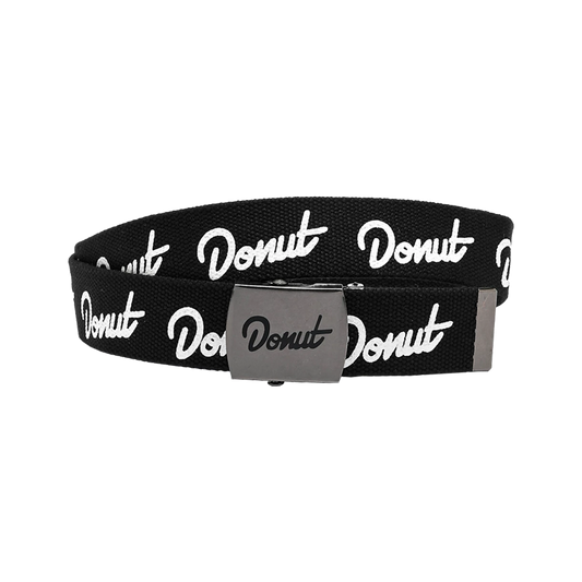 Donut Logo Black Web Belt