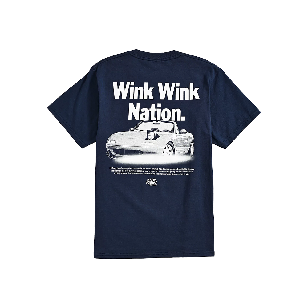 Youth Wink Wink T-Shirt - Navy Back