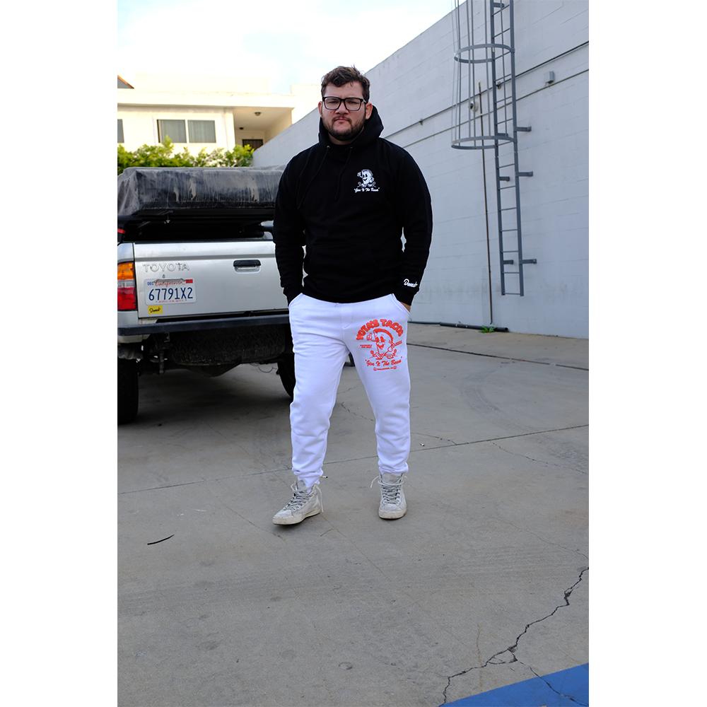 Yota's Tacos Sweatpants - White - lifestyle 1