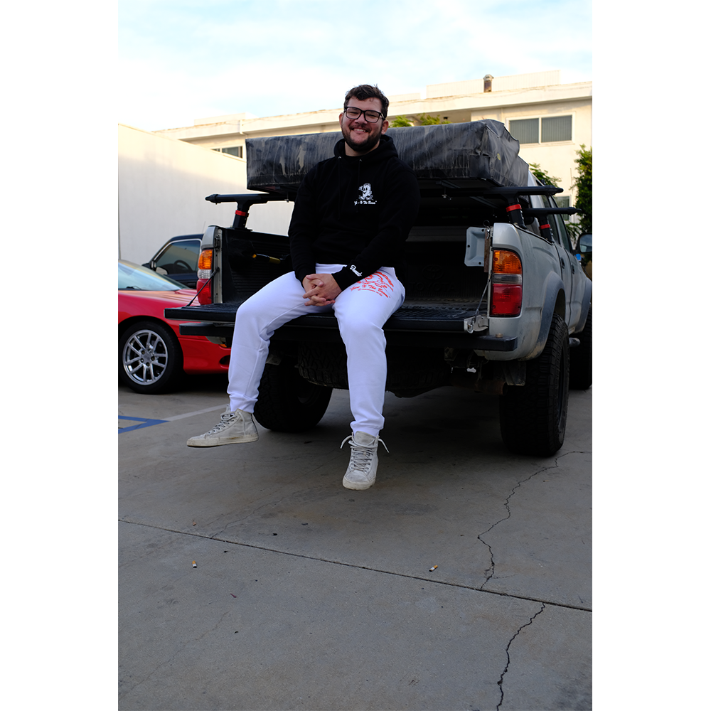 Yota's Tacos Sweatpants - White - lifestyle 2