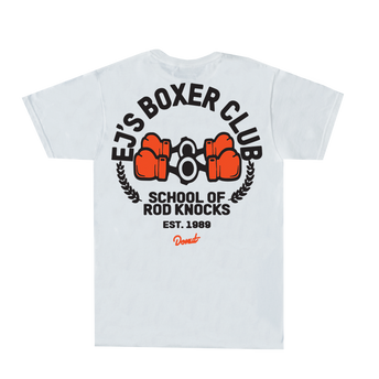 EJ's Boxer Club T-Shirt - White back