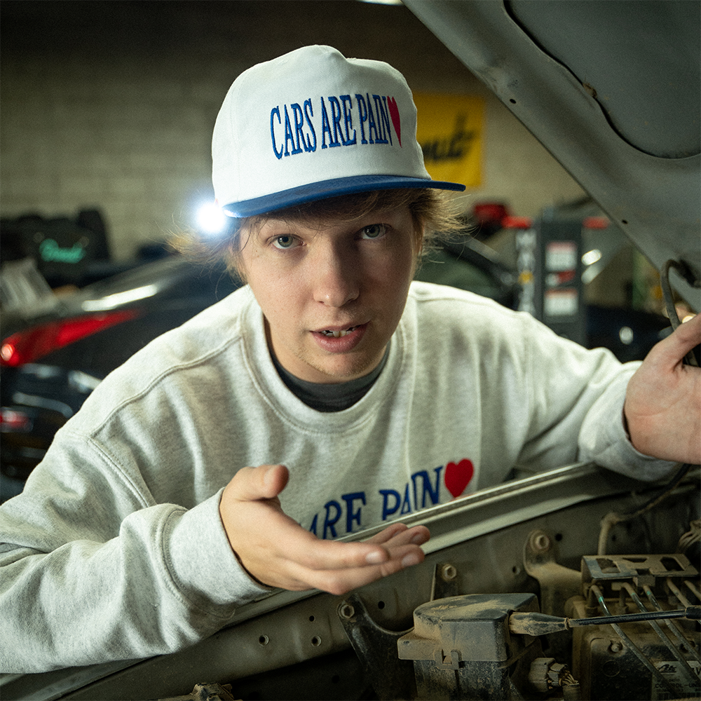 Cars Are Pain Snapback Hat Model