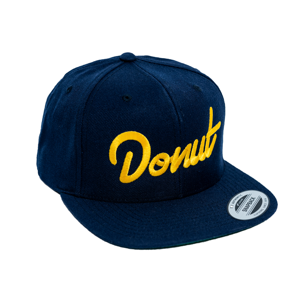 Donut Snapback Hat - Navy
