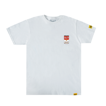 Beans Cans T-Shirt - White: Front