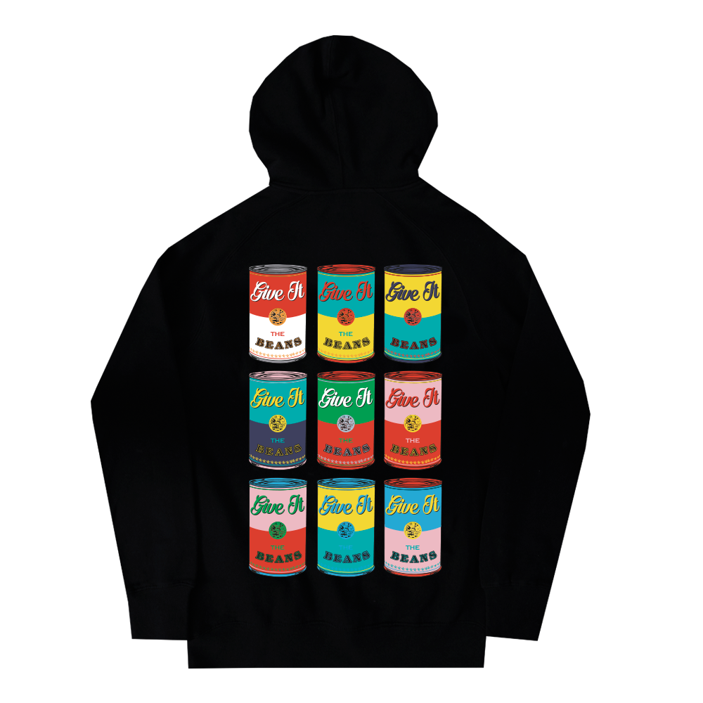Beans Can Hoodie - Black - Back