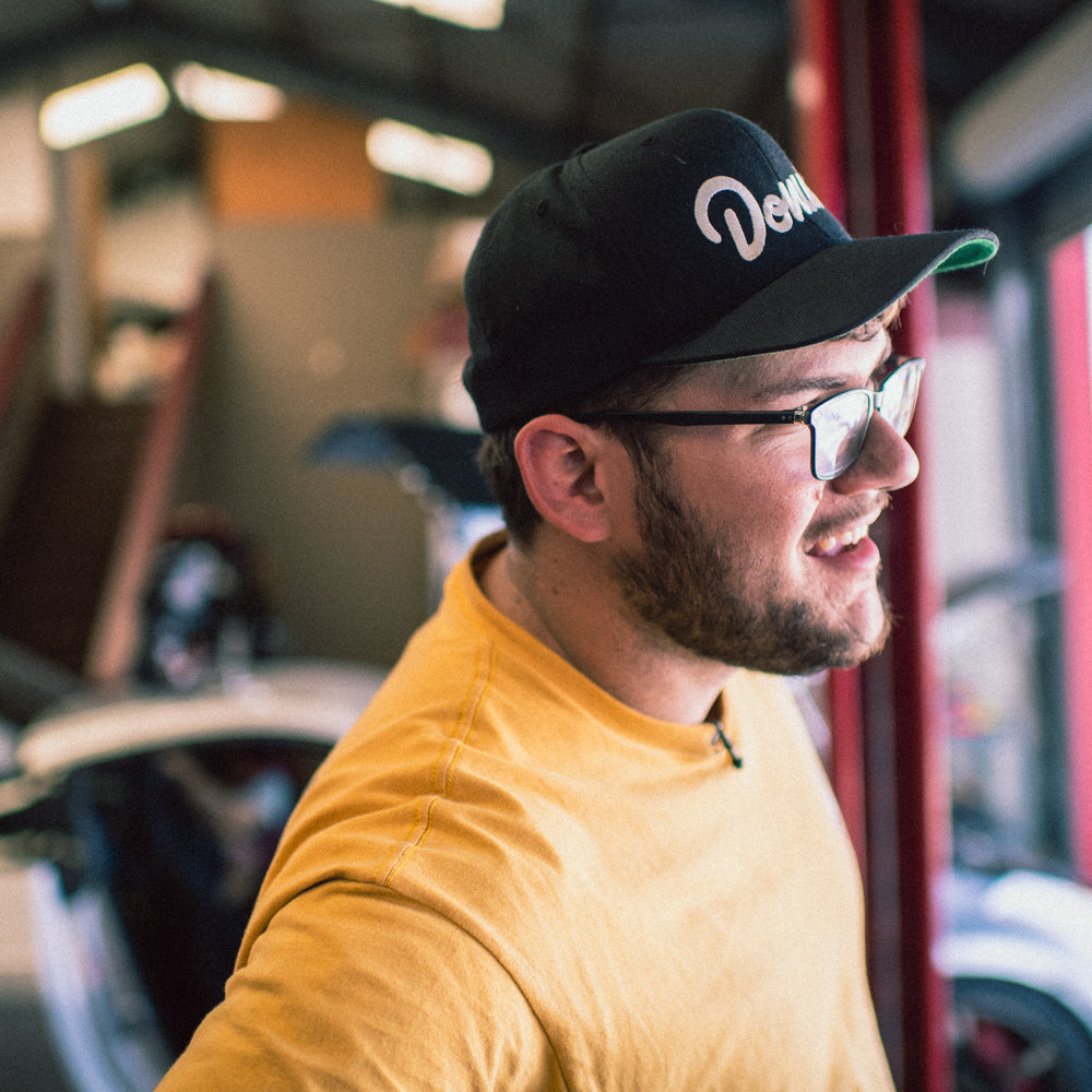 Donut Snapback Hat - Black In Use 2