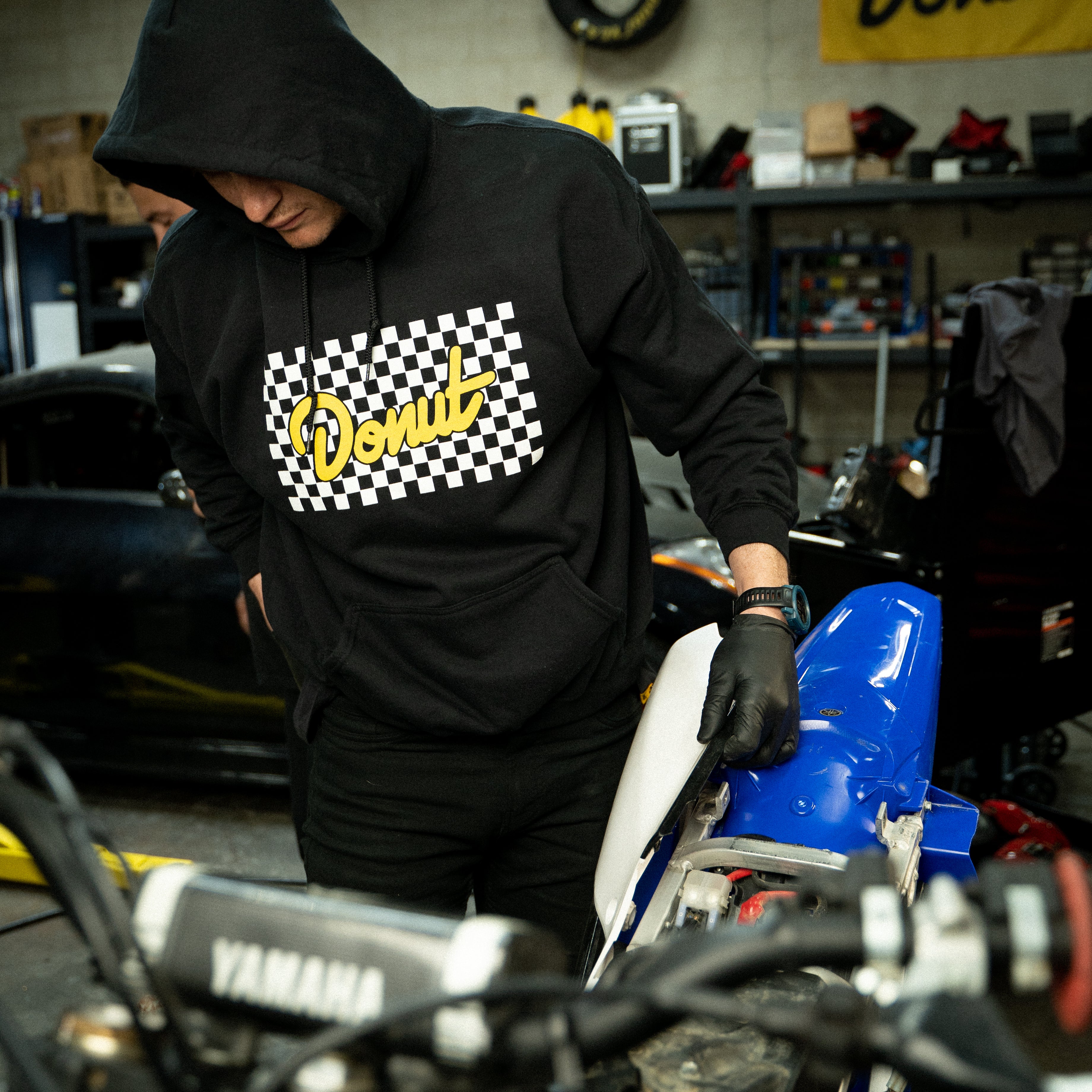 Flagged Hoodie - Black Lifestyle 3