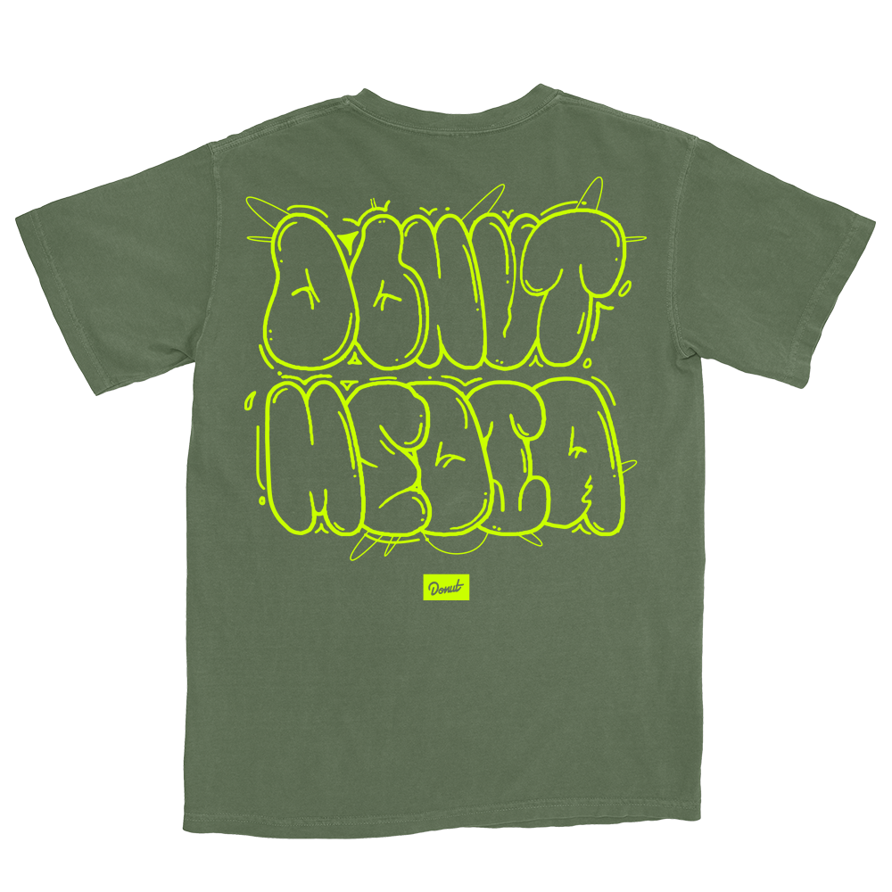 Bubble T-Shirt - Olive Back