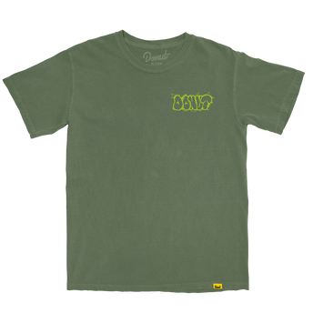 Bubble T-Shirt - Olive Front