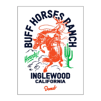 Buff Horses Ranch Poster