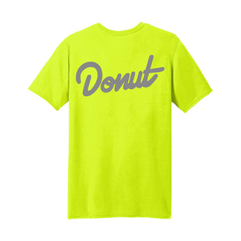 Donut T-Shirt - Safety Green -back