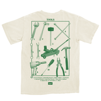 Tools T-Shirt - Natural Back